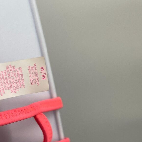 Victoria's Secret Floral Print Neon Ladder Trim Cutout Bikini Top - Picture 5 of 5